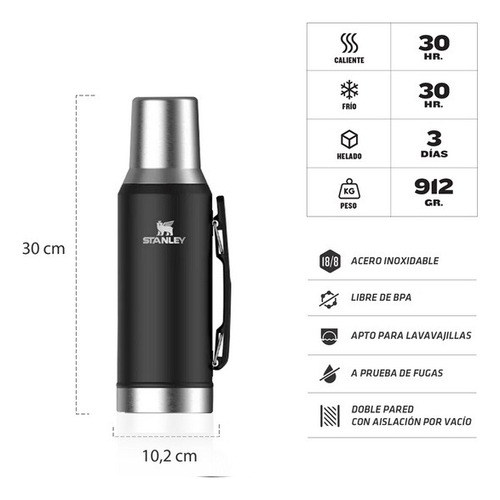 Termo Stanley Mate System Color Negro - Imagen 6