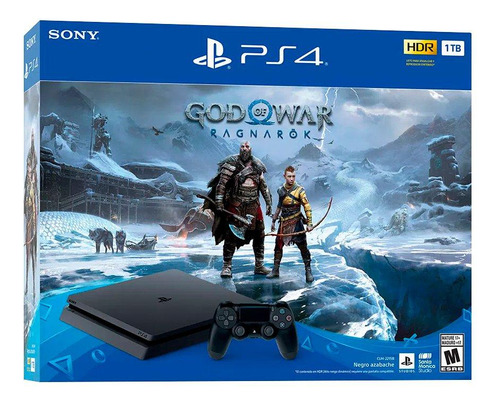 Sony Playstation 4 Slim 1tb God Of War Ragnarok Bundle Color Negro Azabache - Imagen 4