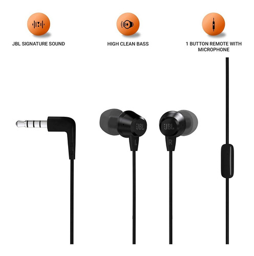 Auriculares In-ear Jbl C50hi Negro - Imagen 5
