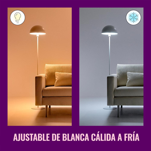 Lampara Led Color Wiz 9w E27 Wifi Rgbw - Imagen 9