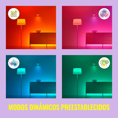 Lampara Led Color Wiz 9w E27 Wifi Rgbw - Imagen 10