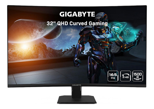 Monitor Curvo Gigabyte Gs32qc 31.5 Qhd 165hz, 2560x1440px