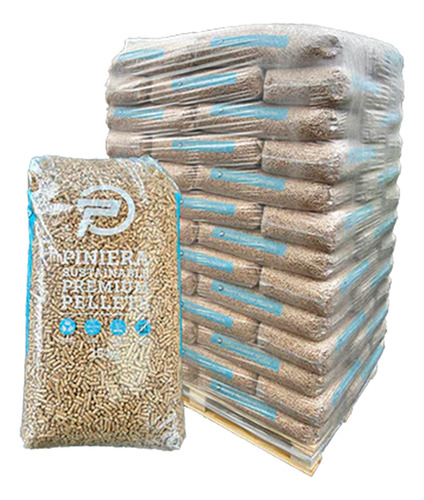 Pellets Madera Pino Importado Premium 6mm 15kgs Cert Plus A1 - Imagen 2