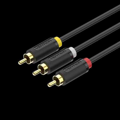 Cable 3rca A 3 Rca Macho/macho / 1.5m / Negro Bcabg Vention