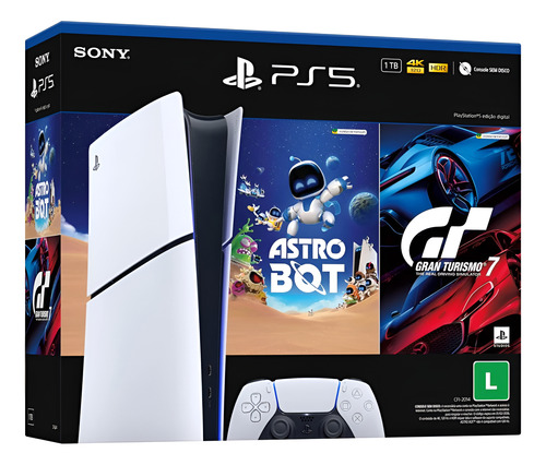 Consola Playstation 5 Ps5 Slim 1tb Ssd Astrobot + Gt7