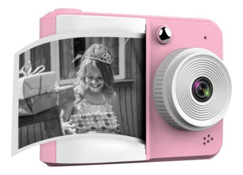 Cámara Digital Instantánea Para Niños 2.4 Filma Imprime Rosa - Imagen 2