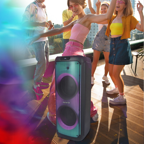 Torre De Audio Aiwa Aw-poh3d Bluetooth 3500w Pmpo Negro - Imagen 4