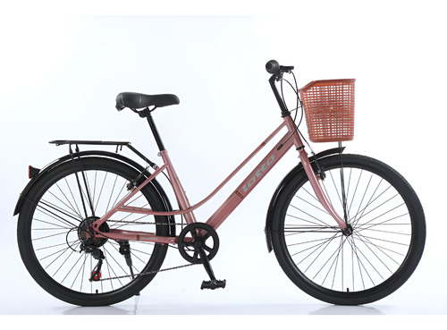 Bicicleta Paseo Lotto Con Cambios R26 Color Rosa M