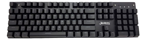 Teclado Jedel Gamer Mecanico Kl-138 Retroiluminado Negro Inglés Internacional - Imagen 7