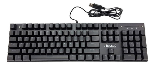 Teclado Jedel Gamer Mecanico Kl-138 Retroiluminado Negro Inglés Internacional - Imagen 8