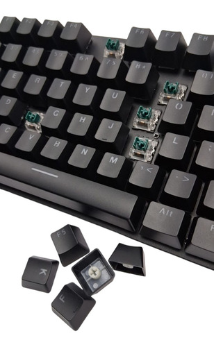 Teclado Jedel Gamer Mecanico Kl-138 Retroiluminado Negro Inglés Internacional - Imagen 6